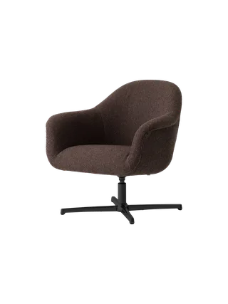 Harbour Lounge Chair, Star Base van Audo Copenhagen in Polished Aluminium, Baena 15, Swivel – productfoto 9 van 11