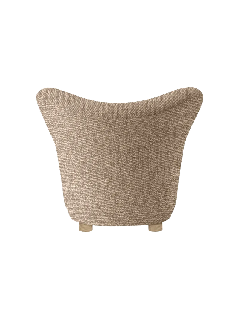 The Tired Man Lounge Chair by Audo Copenhagen in Natural Oak, Baena 15, Textile – product photo 10 of 21