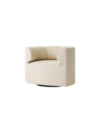 Eave Seamline Lounge Chair by Audo Copenhagen in Swivel with Return, Logan Fossil – product photo 10 of 11