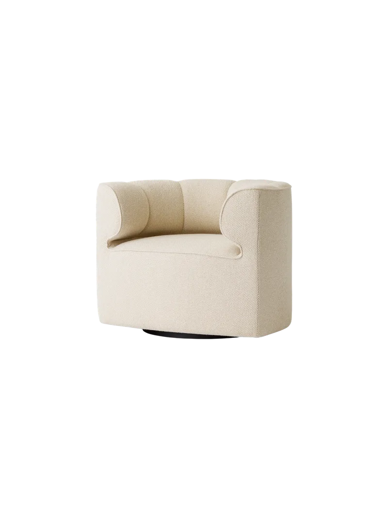 Eave Seamline Lounge Chair by Audo Copenhagen in Swivel with Return, Logan Fossil – product photo 10 of 11