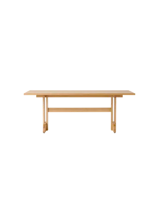 Puffin Dining Table by Audo Copenhagen in 200 × 95, Oak Veneer, Rectangular – product photo 4 of 7