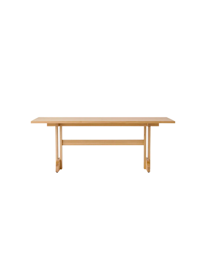 Puffin Dining Table by Audo Copenhagen in 200 × 95, Oak Veneer, Rectangular – product photo 4 of 7