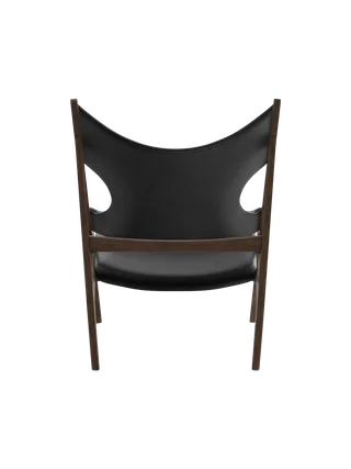 Knitting Lounge Chair de Audo Copenhagen en Natural Oak, Dunes Cognac 21000, Leather – photo du produit 15 sur 17