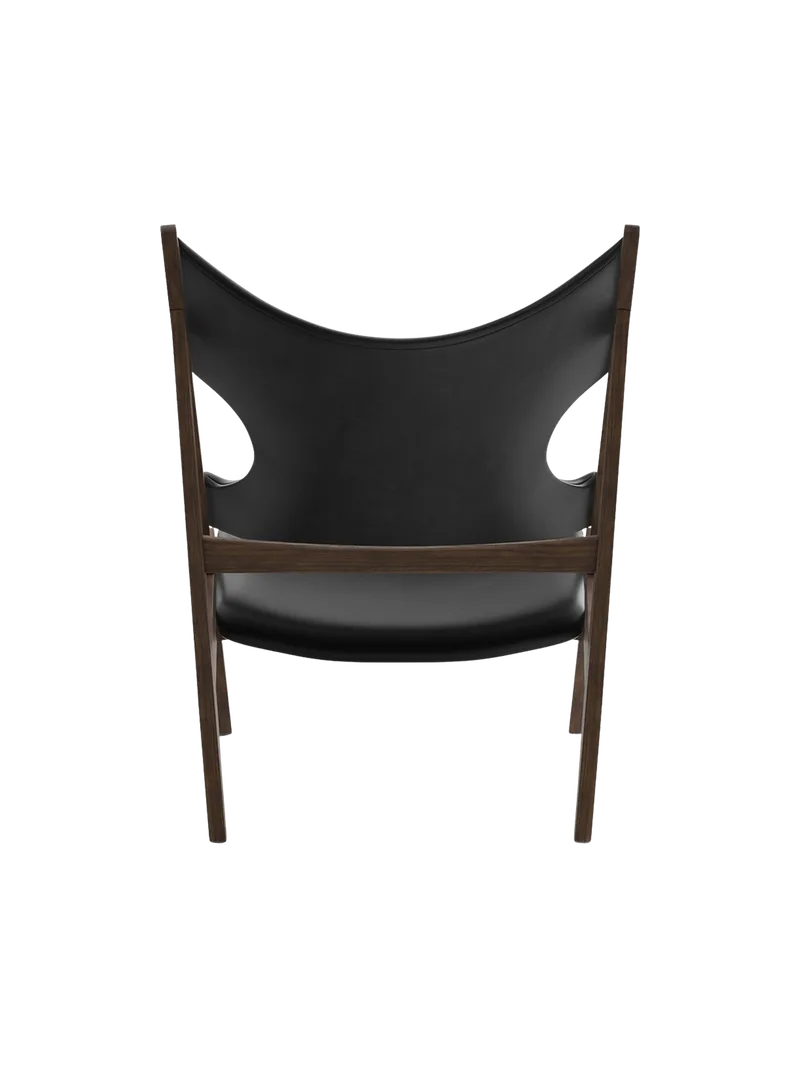 Knitting Lounge Chair de Audo Copenhagen en Natural Oak, Dunes Cognac 21000, Leather – photo du produit 15 sur 17