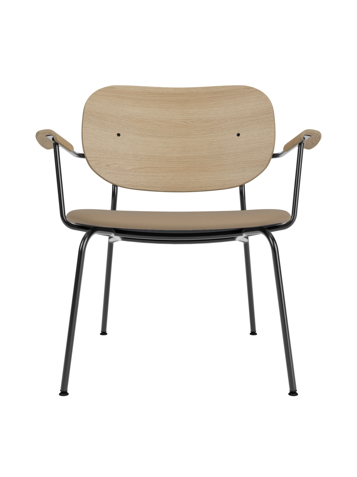 Co Lounge Chair by Audo Copenhagen in Natural Oak, Sierra 1611, Seat upholstered – product photo