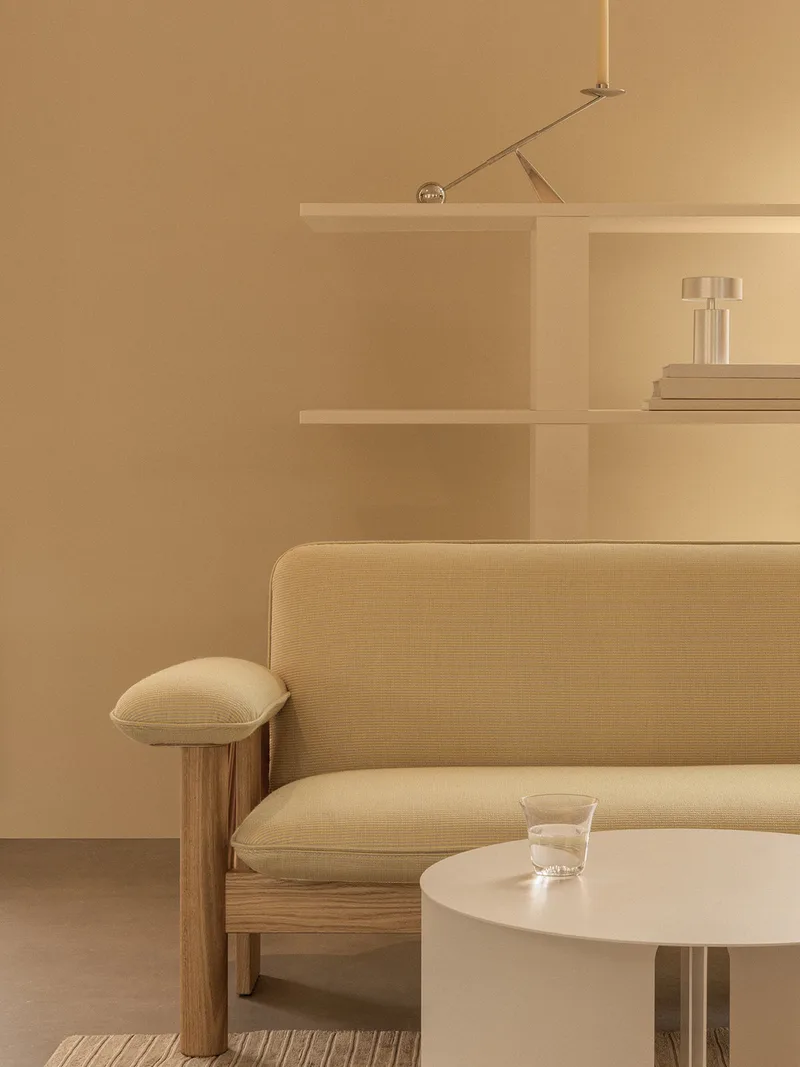Brasilia Sofa by Audo Copenhagen in Natural Oak, Audo Bouclé 02, Textile – interior photo 4 of 7