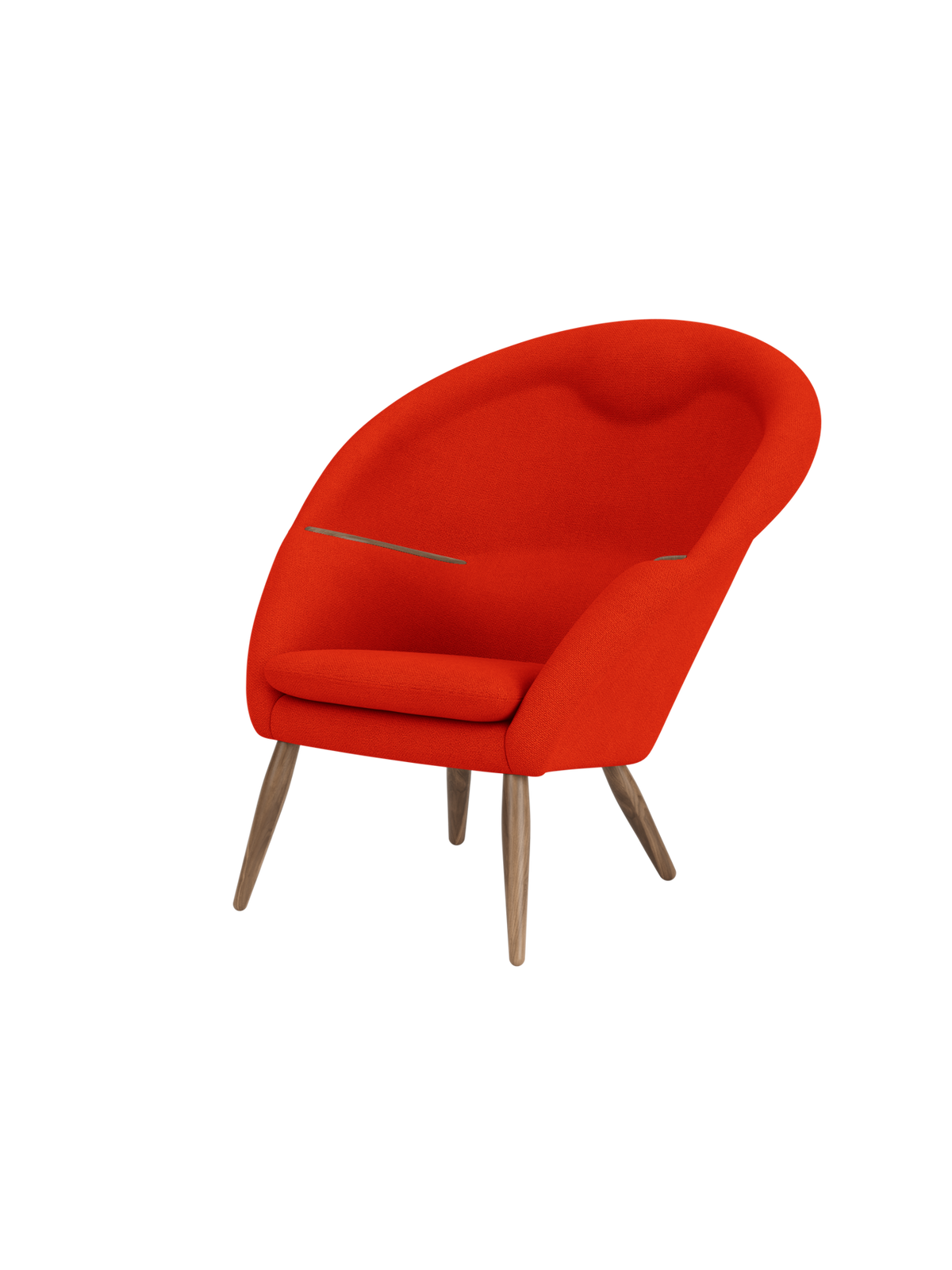 Oda Lounge Chair by Audo Copenhagen in Walnut, Hallingdal 65 600 – product photo