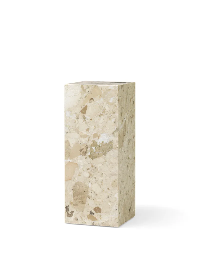 Plinth Pedestal by Audo Copenhagen in Sand Kunis Breccia – product photo 9 of 10