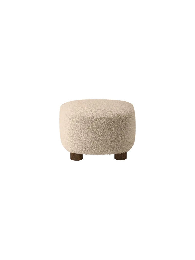 The Tired Man Ottoman by Audo Copenhagen in Natural Oak, Logan Flint, Textile – product photo 13 of 15
