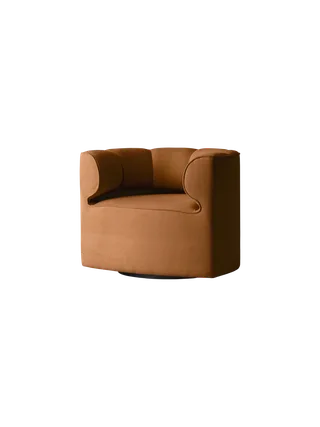 Eave Seamline Lounge Chair by Audo Copenhagen in Swivel with Return, Logan Fossil – product photo 5 of 11
