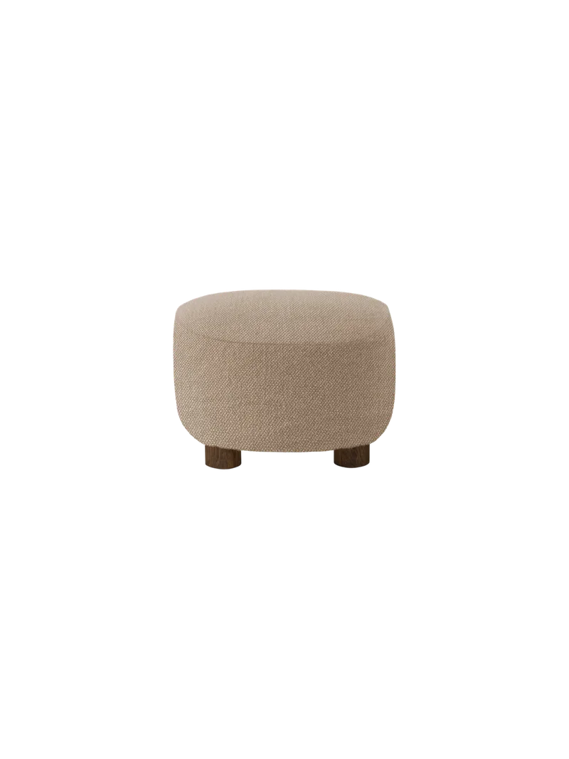 The Tired Man Ottoman by Audo Copenhagen in Natural Oak, Logan Flint, Textile – product photo 5 of 15