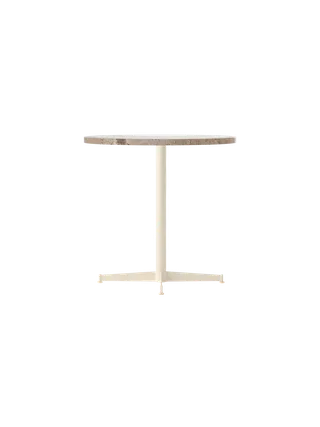 Nook Dining Table van Audo Copenhagen in Ø80 cm, Ivory, Kunis Breccia Stone – productfoto 10 van 47