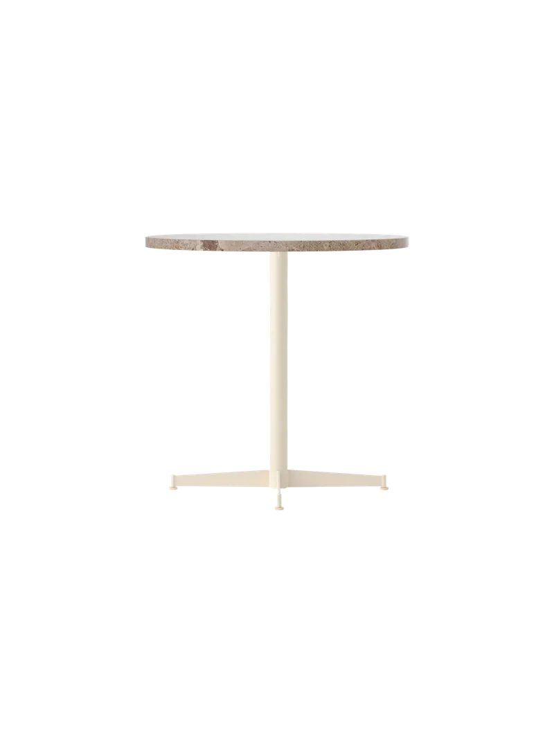 Nook Dining Table van Audo Copenhagen in Ø80 cm, Ivory, Kunis Breccia Stone – productfoto 10 van 47