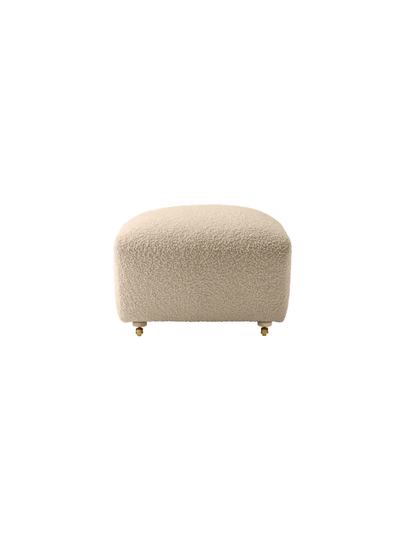 The Tired Man Ottoman by Audo Copenhagen in Natural Oak, Logan Flint, Textile – product photo 10 of 15
