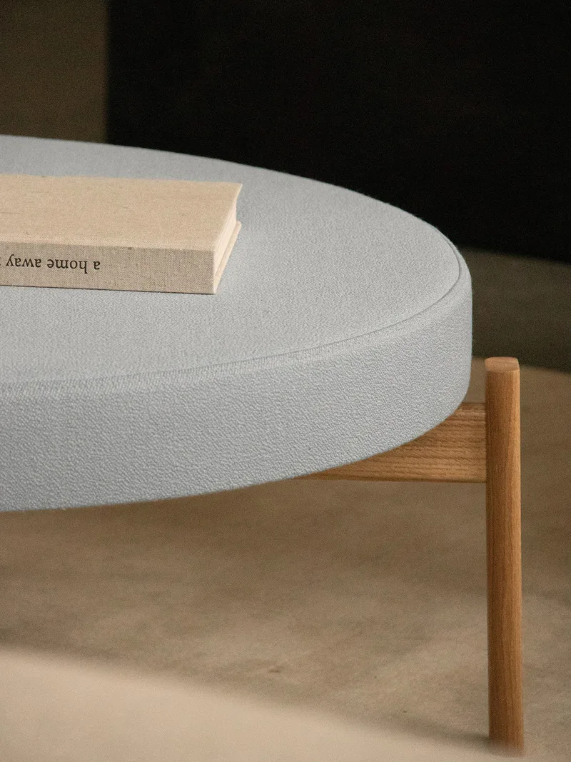 Passage Pouf by Audo Copenhagen in Natural Oak, Vidar 0723 – interior photo 5 of 7