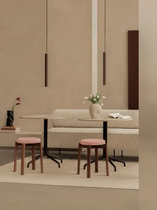 Eave Dining Sofa de Audo Copenhagen en 80 cm, Logan Jasmine, Open section modules – photo du produit 1 sur 18