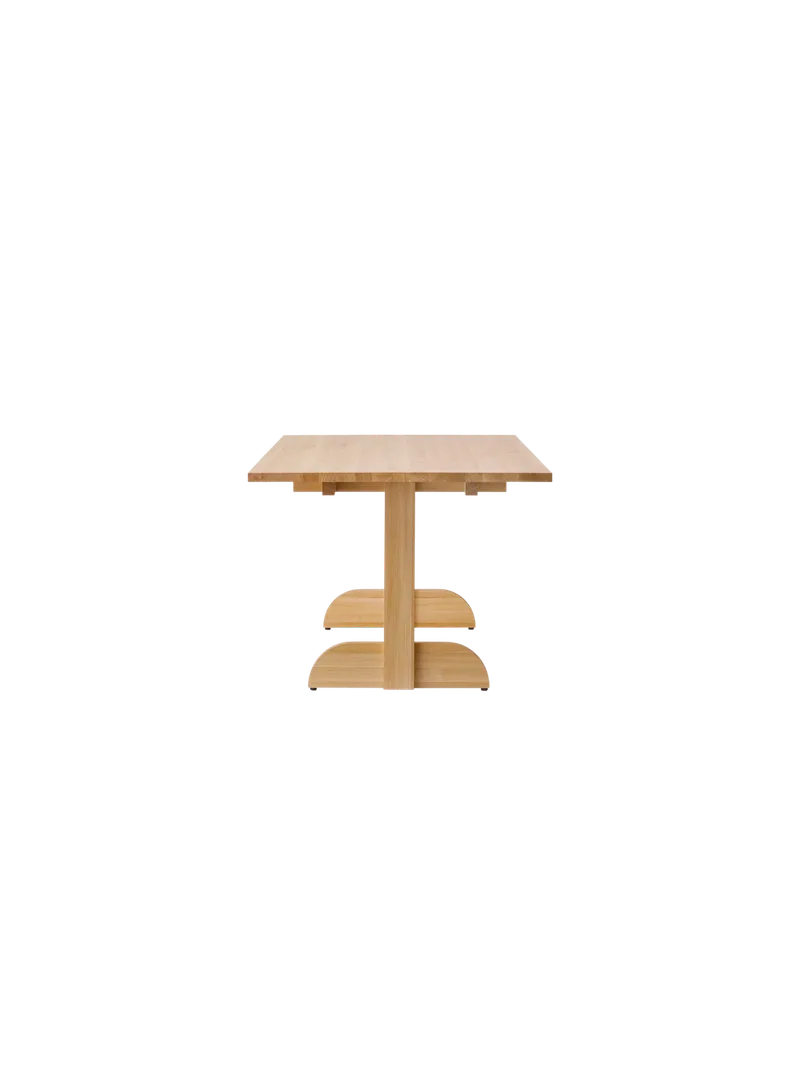 Puffin Dining Table by Audo Copenhagen in 200 × 95, Oak Veneer, Rectangular – product photo 3 of 7