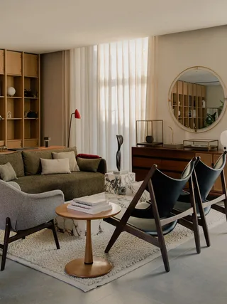 Offset Sofa von Audo Copenhagen in 1 Seater, Audo Bouclé 06 – Ambientefoto 2 von 3