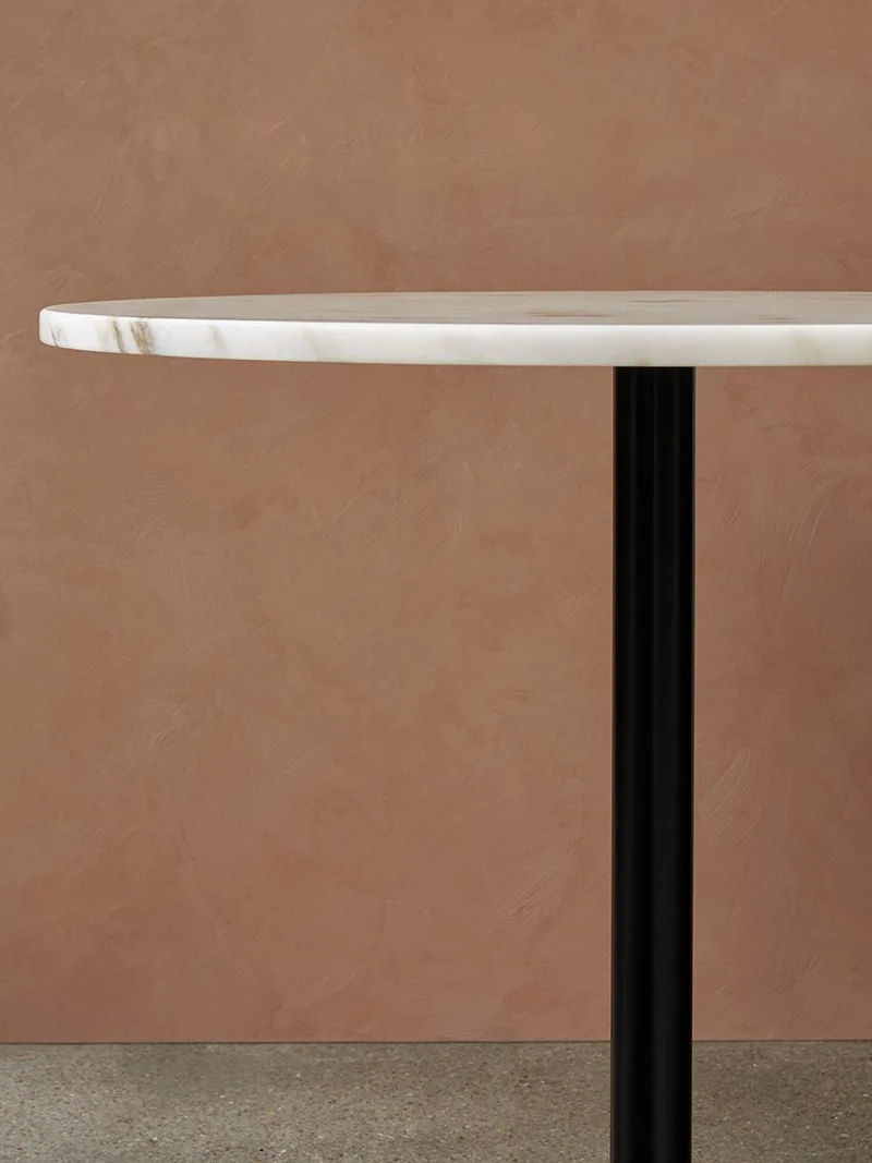 Harbour Column Dining Table by Audo Copenhagen in Round, Ø: 105 cm, Kunis Breccia – interior photo 10 of 12