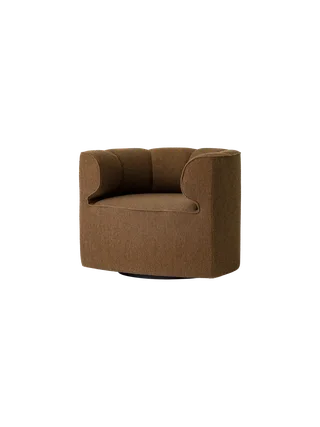 Eave Seamline Lounge Chair by Audo Copenhagen in Swivel with Return, Logan Fossil – product photo 7 of 11