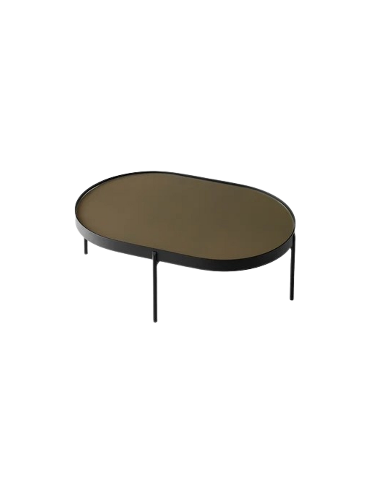 NoNo Table von Audo Copenhagen in Large / Brown Glass – Produktfoto