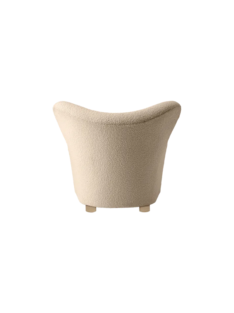 The Tired Man Lounge Chair by Audo Copenhagen in Natural Oak, Baena 15, Textile – product photo 15 of 21