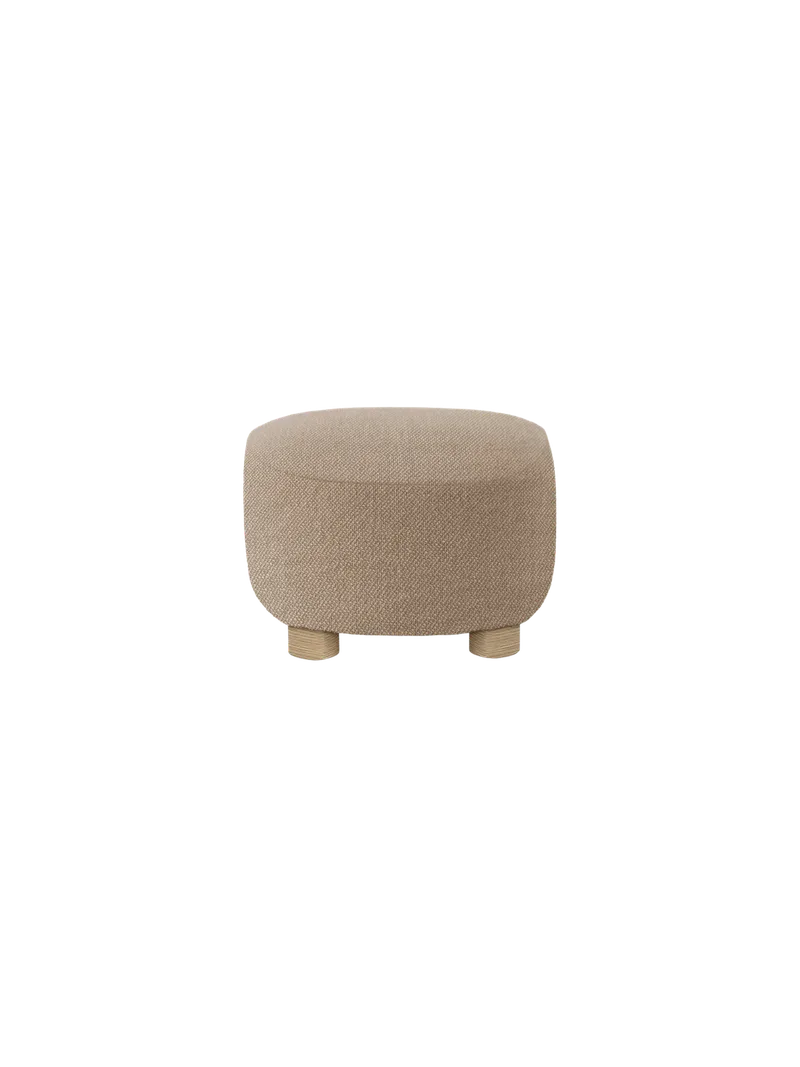 The Tired Man Ottoman by Audo Copenhagen in Natural Oak, Logan Flint, Textile – product photo 6 of 15