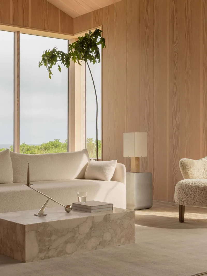 Nonna Table Lamp van Audo Copenhagen in H30, Travertine – sfeerfoto 3 van 13