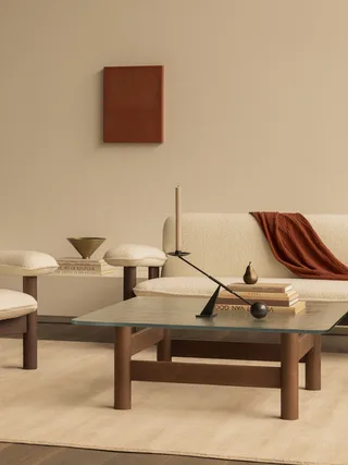 Brasilia Lounge Table by Audo Copenhagen in Natural Oak – interior photo 2 of 14