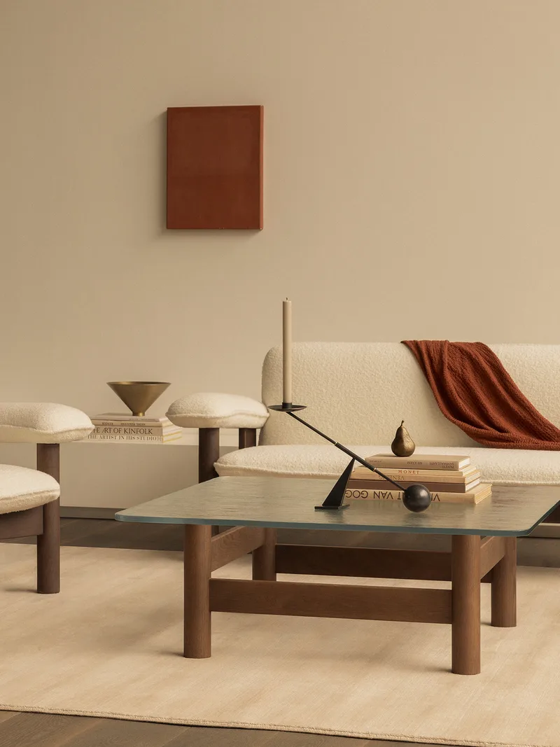 Brasilia Lounge Table by Audo Copenhagen in Natural Oak – interior photo 2 of 14