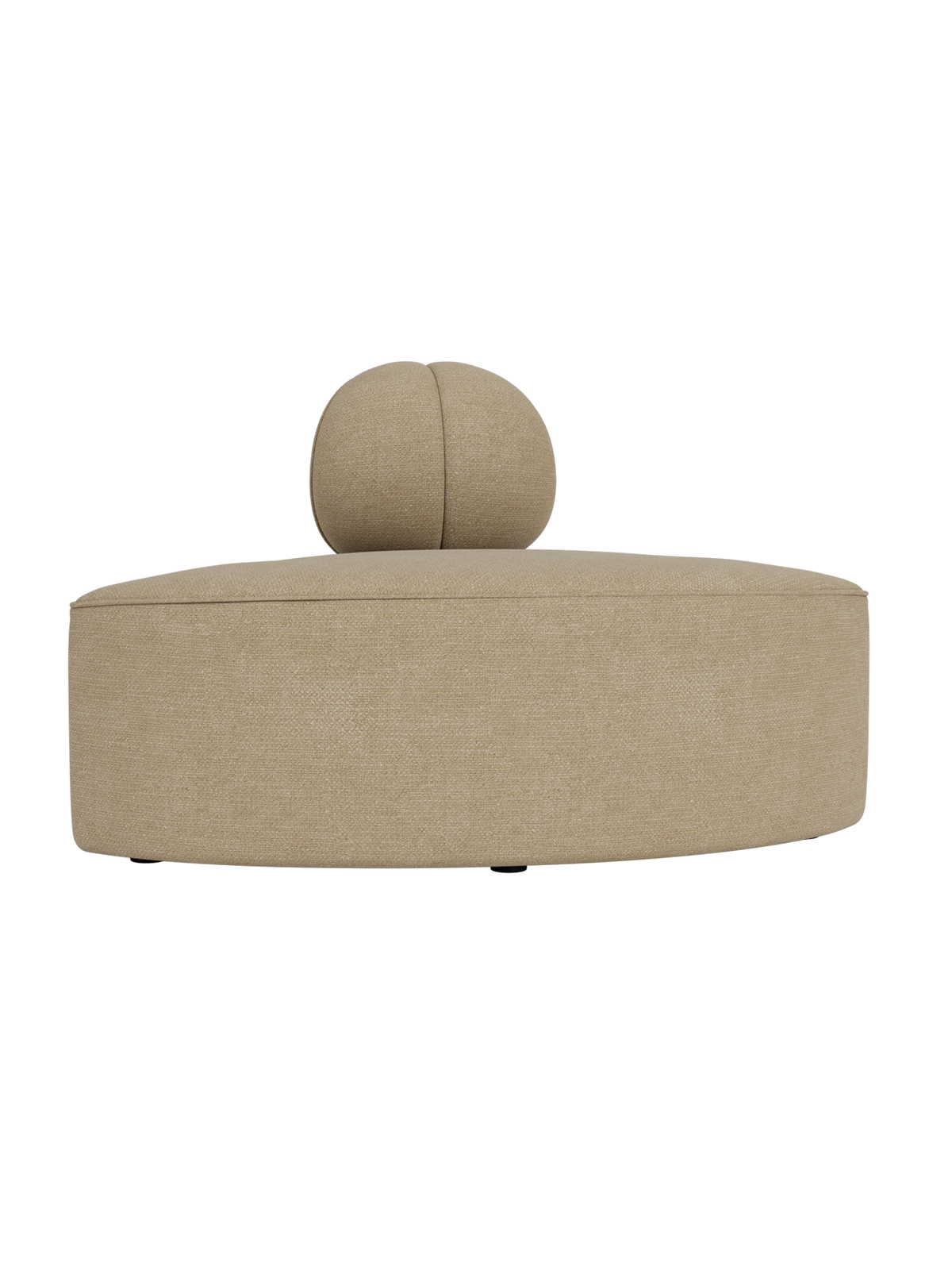 Eave Seamline Modular Sofa by Audo Copenhagen in Right Corner, Audo Bouclé 02, 86, Convex, Corner – product photo
