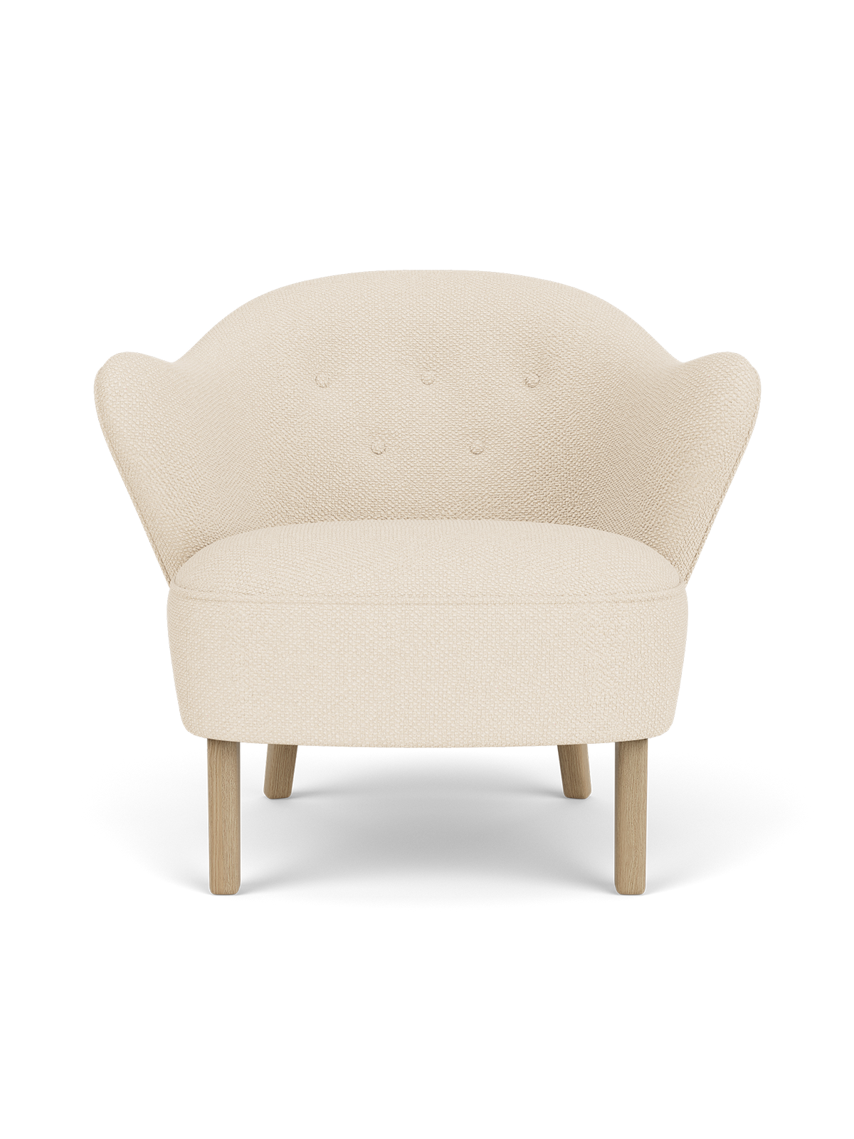 Ingeborg Lounge Chair by Audo Copenhagen in Natural Oak, Logan Jasmine, Textile – product photo