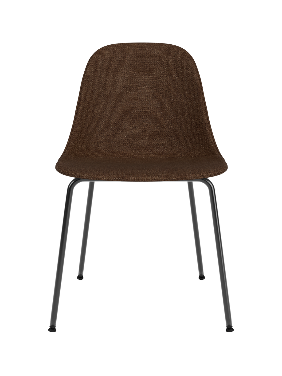 Harbour Side Dining Chair by Audo Copenhagen in Audo Bouclé 07, Black Steel Base – product photo