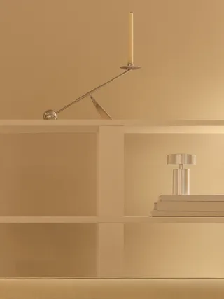 Interconnect Candle Holder, Small van Audo Copenhagen in Stainless Steel – sfeerfoto 6 van 16