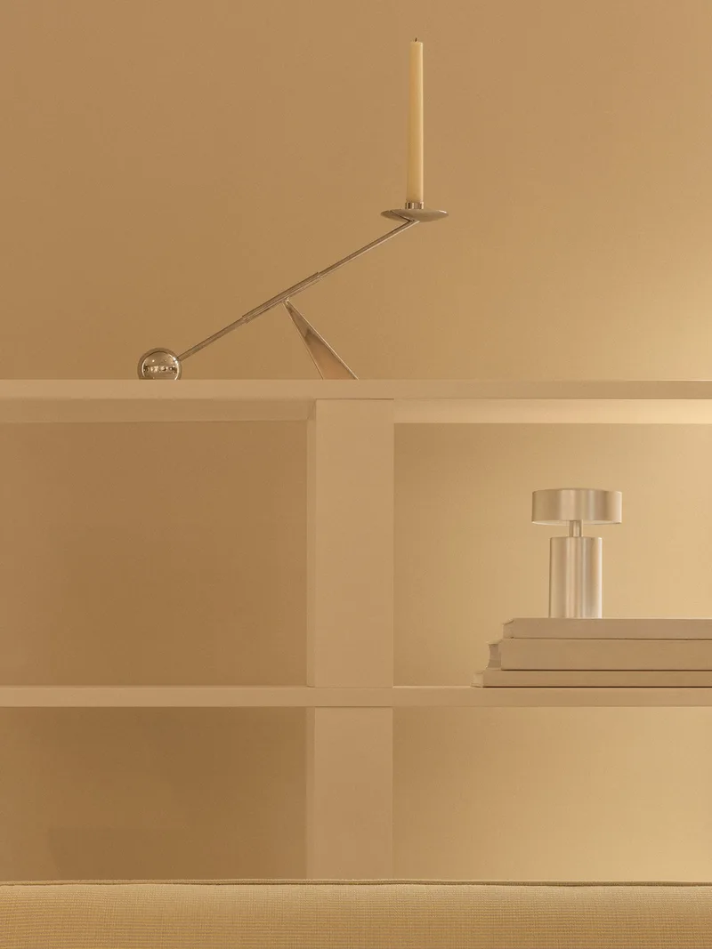 Interconnect Candle Holder, Small van Audo Copenhagen in Stainless Steel – sfeerfoto 6 van 16