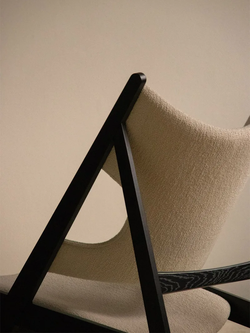 Knitting Lounge Chair by Audo Copenhagen in Black Oak – interior photo 1 of 10