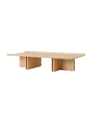 Conrad Lounge Table de Audo Copenhagen en 149 × 74, Natural Oak – photo du produit 2 sur 10