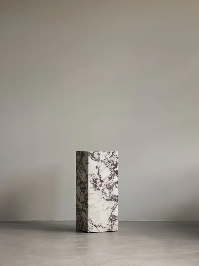 Plinth Pedestal by Audo Copenhagen in Sand Kunis Breccia – interior photo 3 of 10
