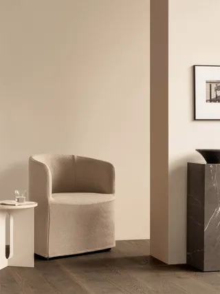 Loose Cover for Tearoom Club Chair van Audo Copenhagen in Logan Jasmine – sfeerfoto 2 van 9