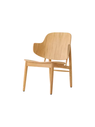 The Penguin Wooden Lounge Chair van Audo Copenhagen in Natural Oak – productfoto 3 van 7