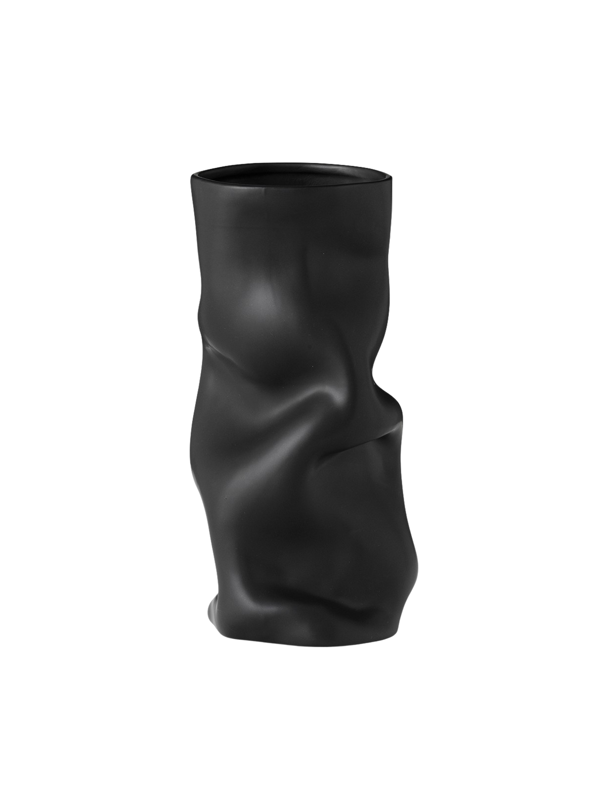 Collapse Vase by Audo Copenhagen in H30, Black – product photo