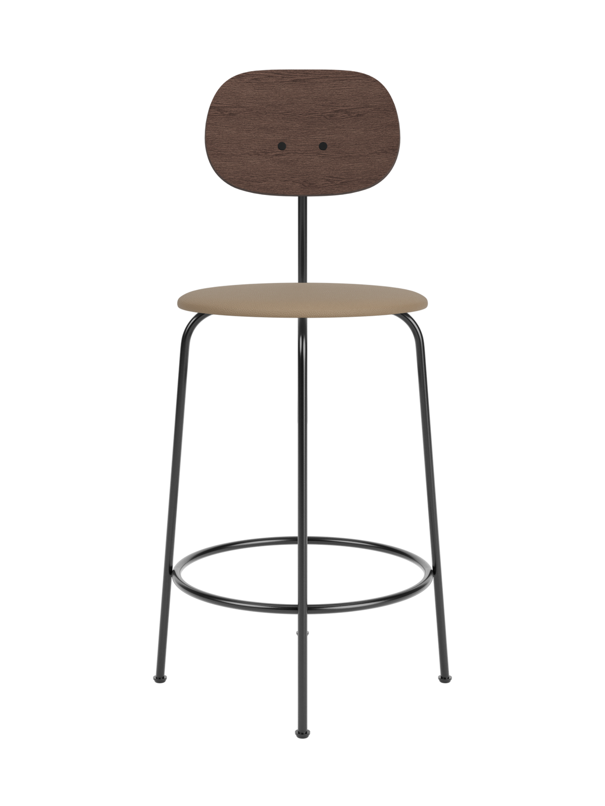 Afteroom Counter Chair Plus von Audo Copenhagen in Dark Stained Oak, Sierra 1611, Seat Upholstered – Produktfoto