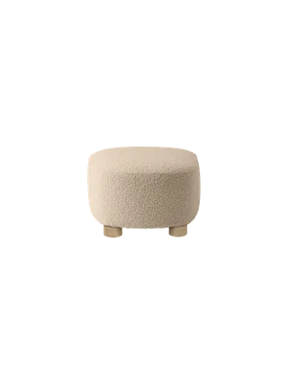 The Tired Man Ottoman by Audo Copenhagen in Natural Oak, Logan Flint, Textile – product photo 9 of 15