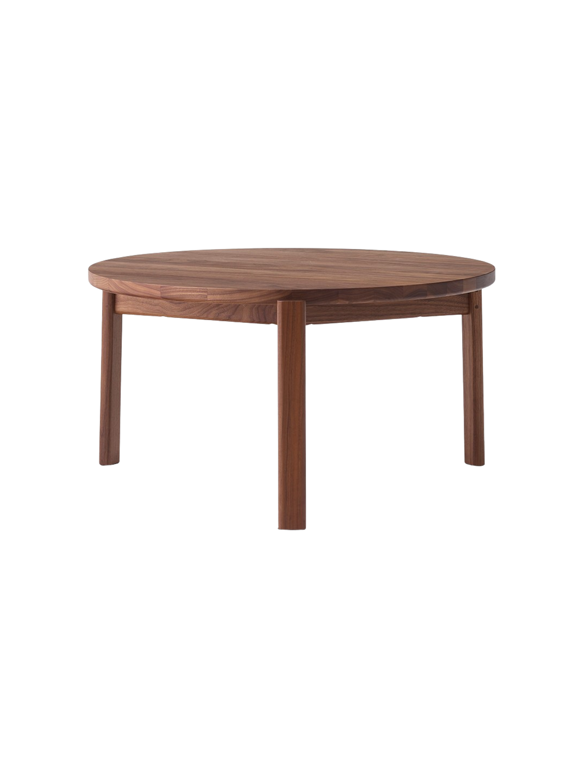 Passage Lounge Table by Audo Copenhagen in Walnut, Ø70 – product photo
