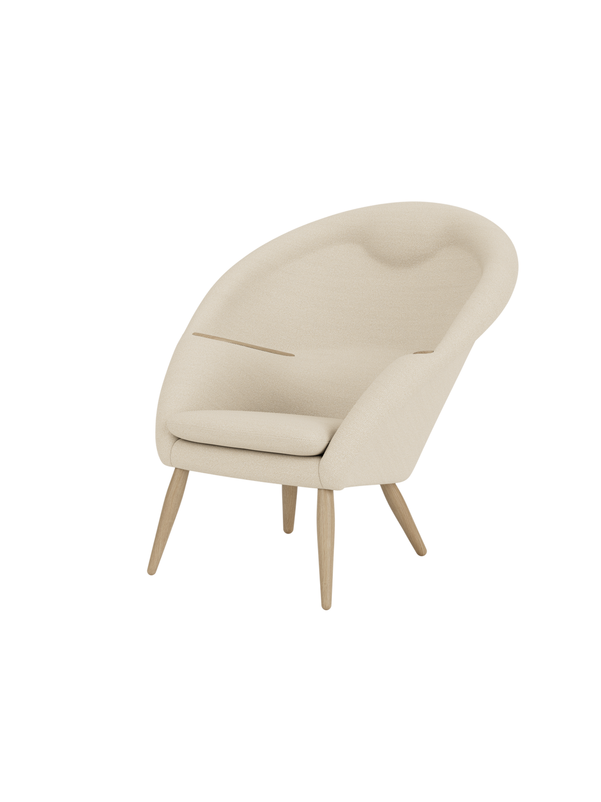 Oda Lounge Chair de Audo Copenhagen en Natural Oak, Hallingdal 65 200 – photo du produit