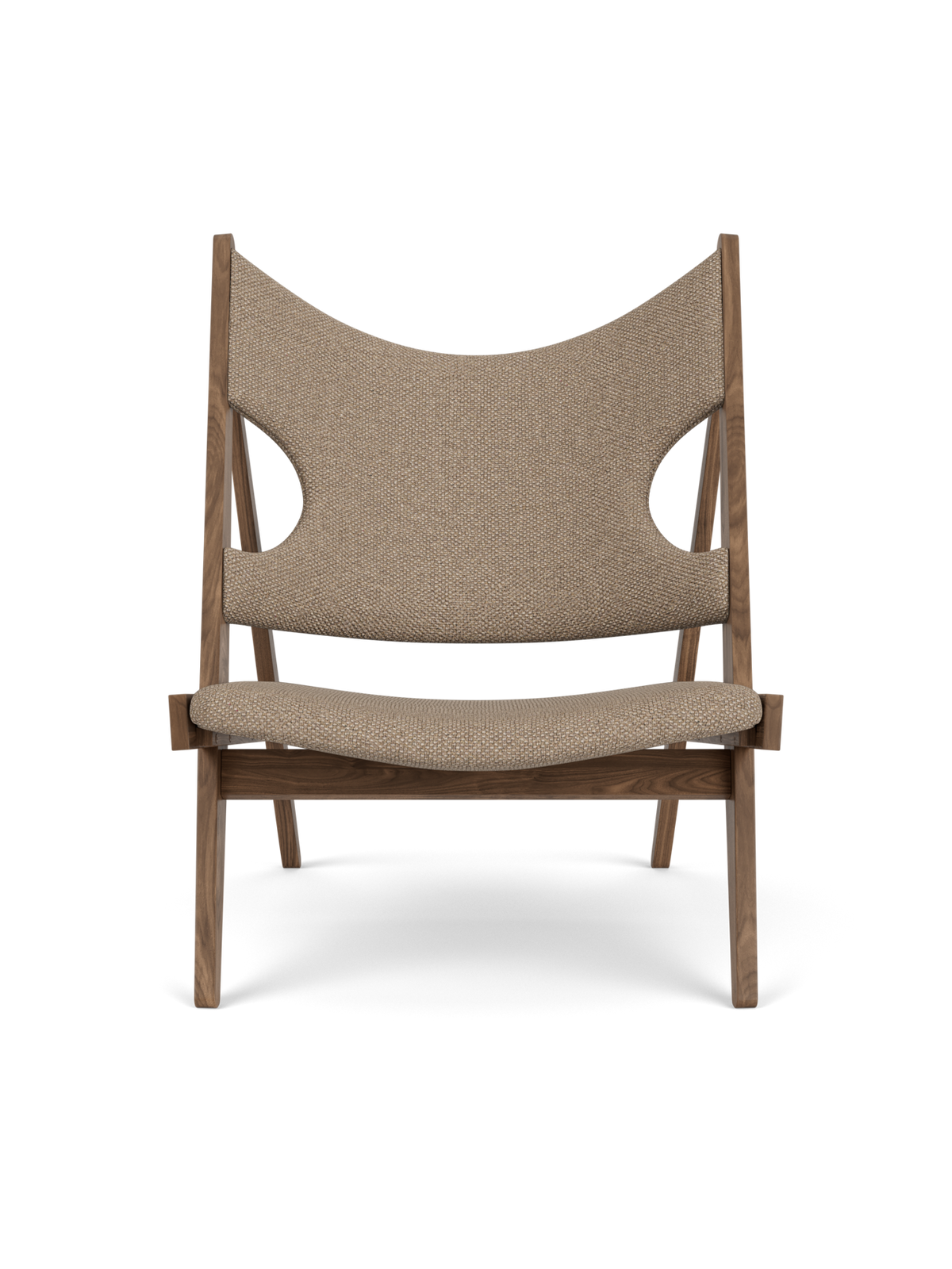 Knitting Lounge Chair de Audo Copenhagen en Walnut, Logan Flint, Textile – photo du produit