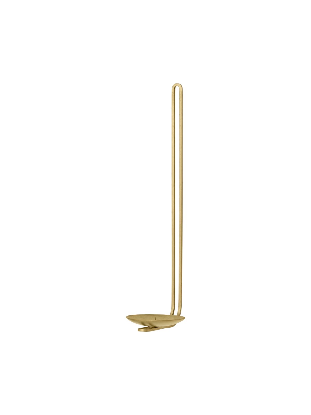 Clip Candle Holder van Audo Copenhagen in H34, Brass, Wall – productfoto