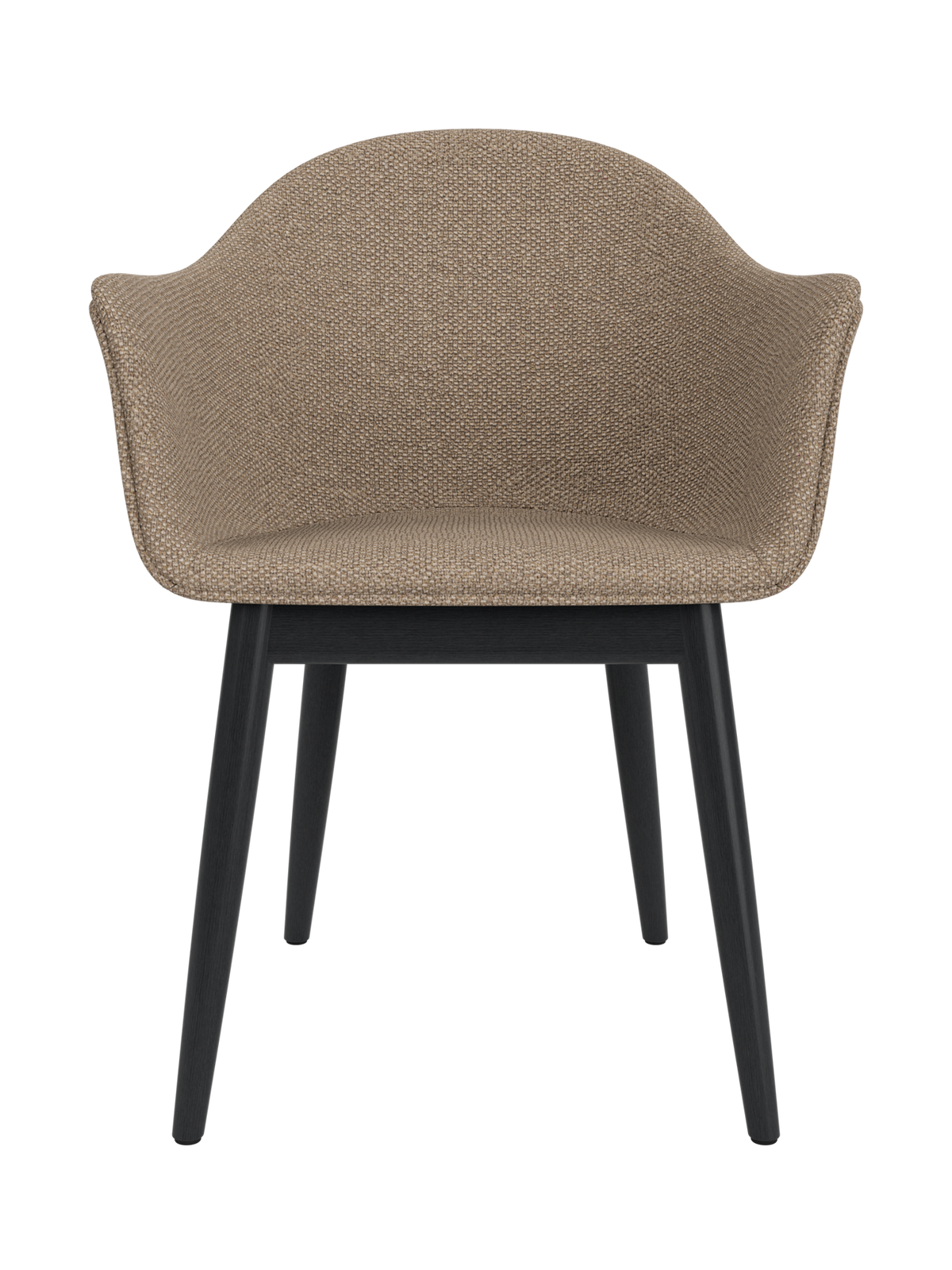Harbour Dining Chair de Audo Copenhagen en Black Oak, Logan Flint, Wooden Base – photo du produit