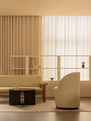 Brasilia Sofa by Audo Copenhagen in Natural Oak, Audo Bouclé 02, Textile – interior photo 5 of 7