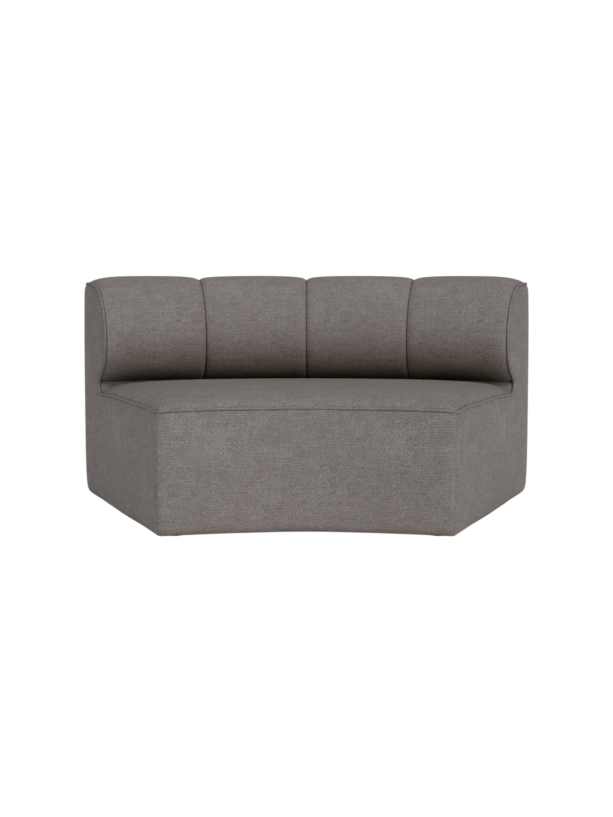 Eave Seamline Modular Sofa by Audo Copenhagen in Audo Bouclé 16, 86, Concave, Open Section – product photo